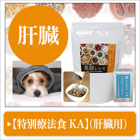 胆泥症の愛犬には「特別療法食KA（肝臓用）」